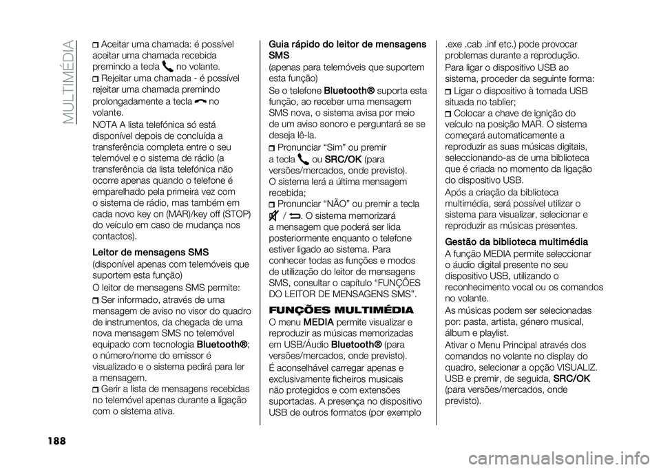 FIAT PANDA 2020  Manual de Uso e Manutenção (in Portuguese) ���@�,�B�D��%�+�D�/
��� �/������ ��� ��������4 �
 ��������
������� ��� ������� �����	���
�������� � ����� �� ��������
�7�