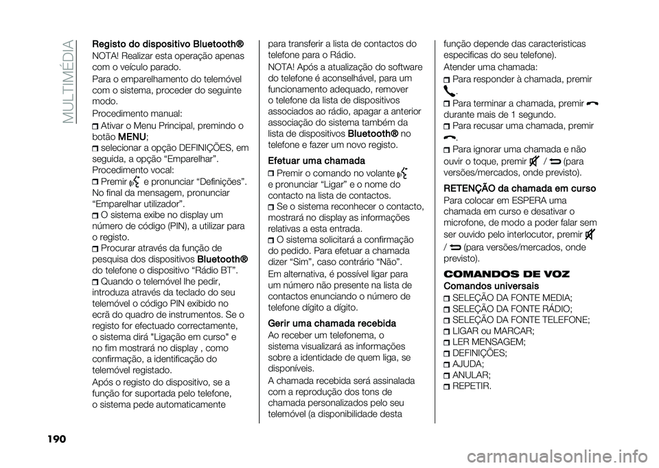 FIAT PANDA 2020  Manual de Uso e Manutenção (in Portuguese) ���@�,�B�D��%�+�D�/
��� �0��-����	 ��	 ����!�	������	 �2�����	�	��G�c
�*��B�/�3 �7������� ���� ������!�$� ������
��� � ������� �������