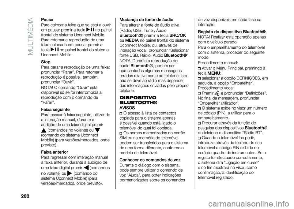 FIAT PANDA 2020  Manual de Uso e Manutenção (in Portuguese) ���@�,�B�D��%�+�D�/
��� � ����
���� ������� � � ���� ��� �� ���� � �����
�� ������4 ������ � �����
�� ������
� ������ �� ��