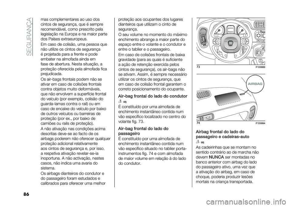 FIAT PANDA 2020  Manual de Uso e Manutenção (in Portuguese) ��.�1�-�@�7�/�*�K�/
��	 ��� �������������� �� ��� ���
������ �� ���
�����!�� ��� �
 ������
������������� ���� ��������� �