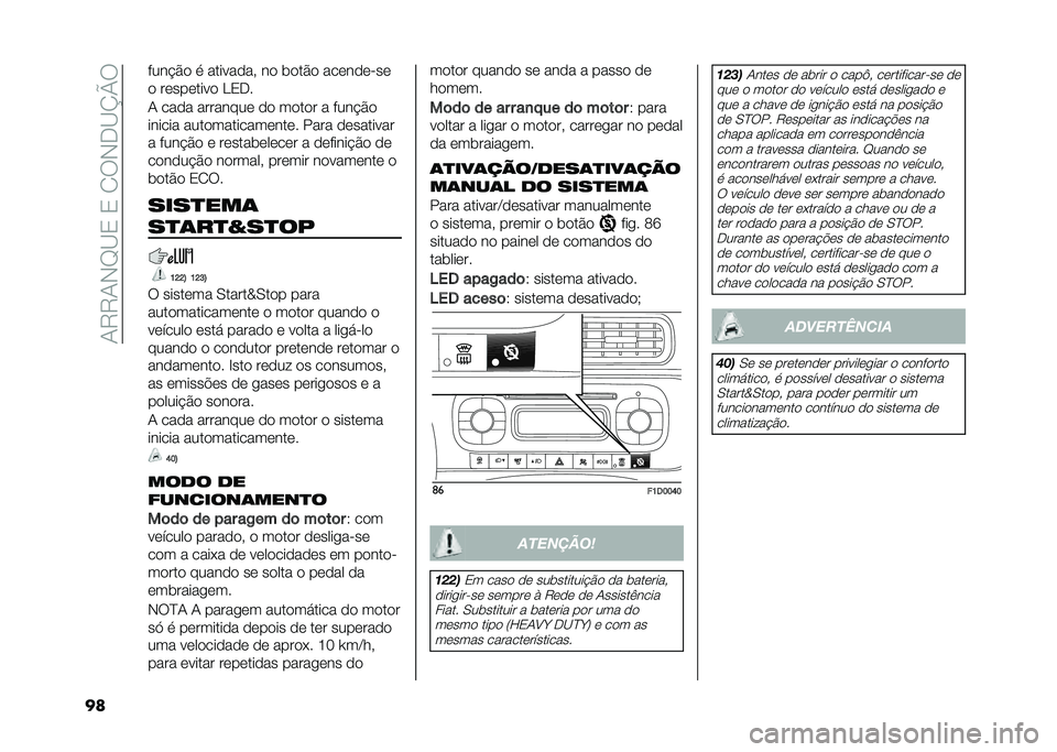 FIAT PANDA 2020  Manual de Uso e Manutenção (in Portuguese) ��/�7�7�/�*�E�@�1��1��0��*�+�@�K�P�
�� � ���!�$� �
 �������� �� �	���$� ���������
� ��������� �,�1�+�
�/ ���� �������� �� ����� � � ���