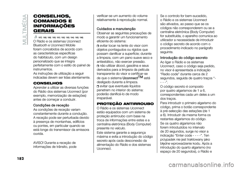 FIAT PANDA 2021  Manual de Uso e Manutenção (in Portuguese) ���@�<�B�G��%�+�G�.
��� �
���������S
�
������� �
���&������)��
������
�?�K�J�B �?�K�K�B �?�K�G�B �?�G�@�B �?�G�?�B �?�G�D�B �?�G�A�B �?�G�E�B �?�G�C�B �?�G�F�B
� 