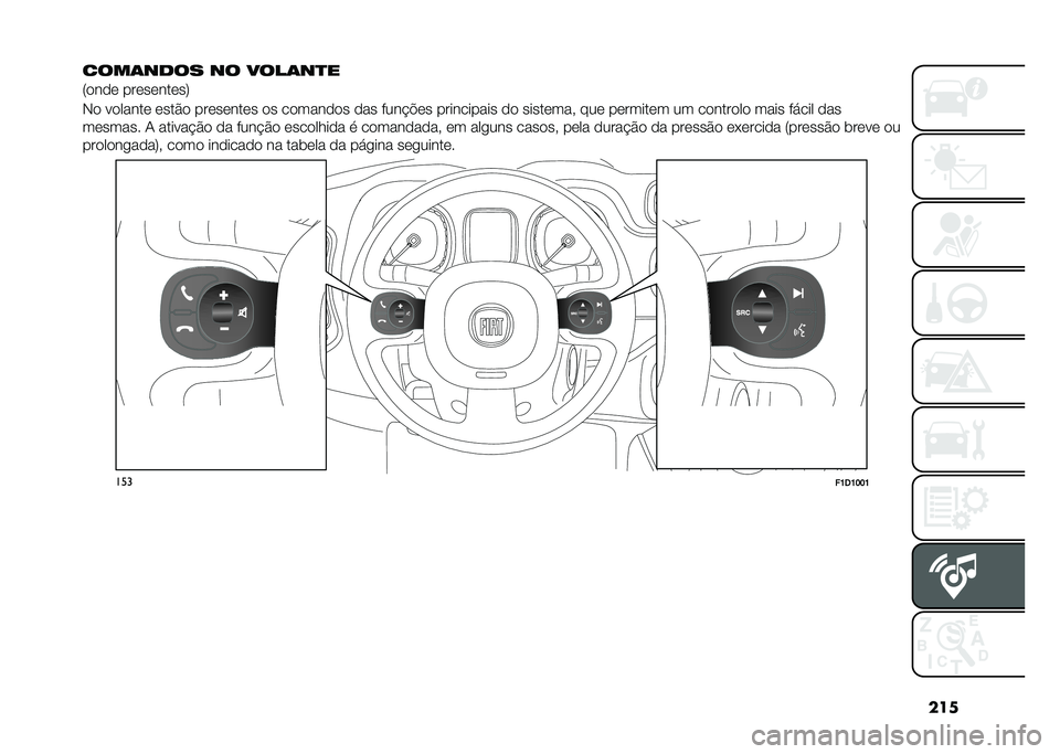 FIAT PANDA 2021  Manual de Uso e Manutenção (in Portuguese) ���
�
������� �� �������
�5���� ����������7
�*� ������� ����$� ��������� �� �������� ��� ����!�"�� ���������� �� ��
