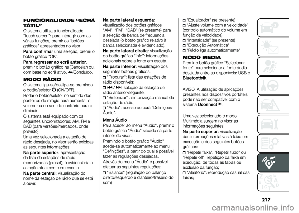 FIAT PANDA 2021  Manual de Uso e Manutenção (in Portuguese) ���
�&���
���������� �.��
�� 
��-����0
� ������� ������� � ��������������
�=����� �������>�3 ���� �������
�� ��� ��
���