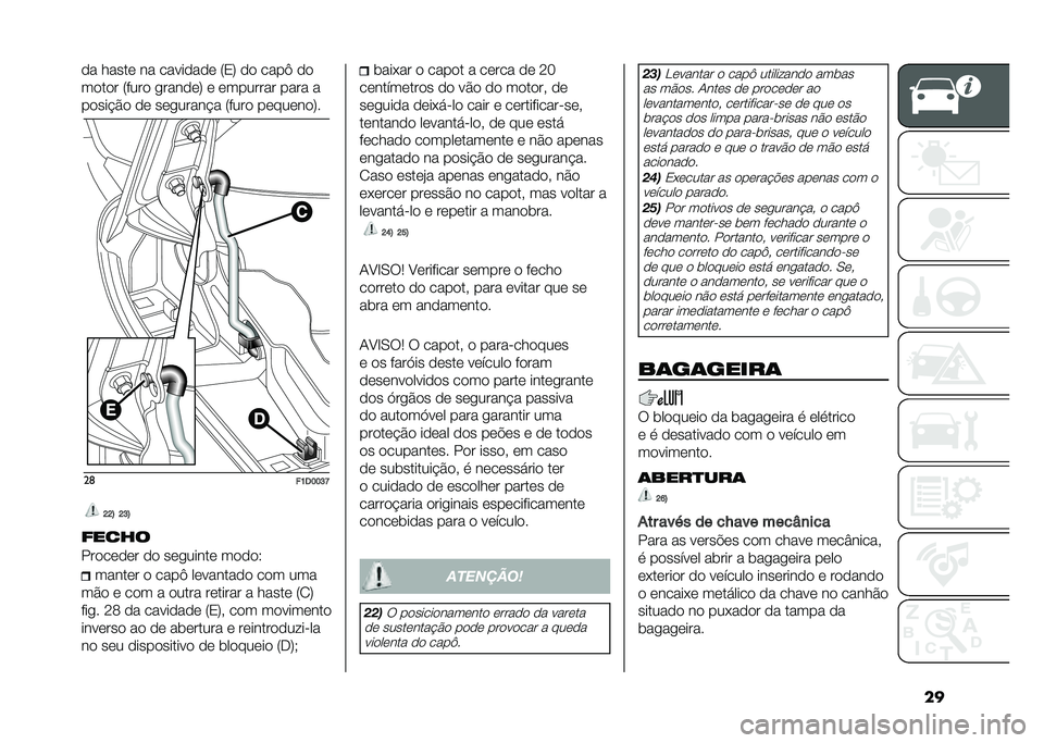 FIAT PANDA 2021  Manual de Uso e Manutenção (in Portuguese) ���� ����� �� �������� �5�0�7 �� ����F ��
����� �5���� �
������7 � �������� ���� �
�����!�$� �� ���
�����!� �5���� �������