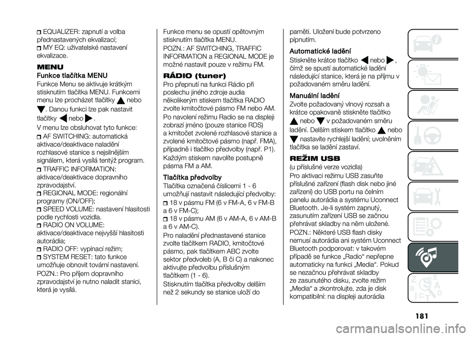 FIAT PANDA 2021  Návod k použití a údržbě (in Czech) ����8�J�@�C�;�U�-�8�3�1 ������� � ����!�
���	��������	��)�#� �	��������#��, �B�Q �8�J�1 �������	����( �������	��
�	��������#�	�
����
�#�