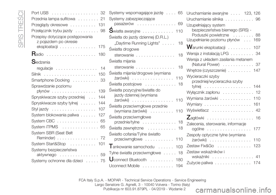 FIAT PANDA 2019  Instrukcja obsługi (in Polish)  Z:dZ \‘VoJd
:/"$IZq ;;;;;;;;;;;;;;;;;; jX
:"+(4.5# &#)-# 1%E5$/0#;;;;;;;; Xe
:"+(!&>4* /,"(1/0(;;;;;;;;;; eje
:"+(C>2+.5, $"*7% ’#+4*;;;;;;;;; TY
:"+(-51* 4/$*2+>2( -/