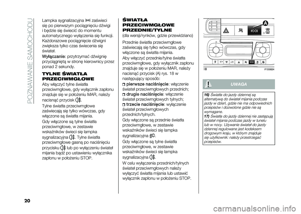 FIAT PANDA 2020  Instrukcja obsługi (in Polish) �����8�@�%�@�8�E�7��;�@�?��+�S��C�*
�� �3��
��
� �������������� ������	��
��� �� ���	������
 ������������ ��.����
� ������	 ��� �