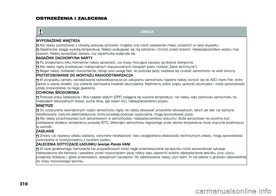 FIAT PANDA 2020  Instrukcja obsługi (in Polish) �
��� �������3���� � ���)������
�
�����
��7�	�-���>�1�/��1 ��/�=�.�3�:� �8��	 ����	�!� ������!����" � ������� ���
���� ������
��1 �
