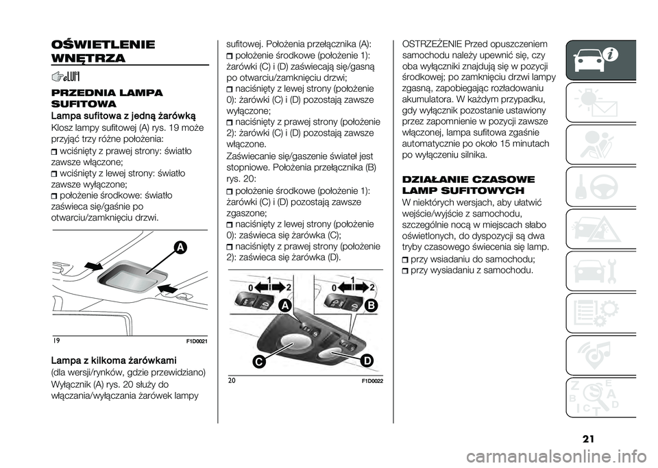 FIAT PANDA 2020  Instrukcja obsługi (in Polish) ����!�����)����
���-����
����� ��� �)����
���+�����
�2���� ���&���� � � � ����" �#�� �,� � �"
�)���� ���
�� ���&�����	� �2�@�4 ��