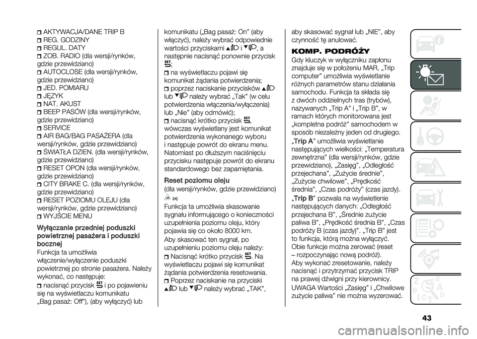 FIAT PANDA 2020  Instrukcja obsługi (in Polish) ���@�)�=�H�%�@�+�-�@�D�C�@�8�7 �=�A�E� �R
�A�7�,� �,��C��E�8�H
�A�7�,�*�3� �C�@�=�H
���R� �A�@�C�E� �2��� ��	�����D����
��� 
�����	 ����	���������4 �@�*�=��+�3�