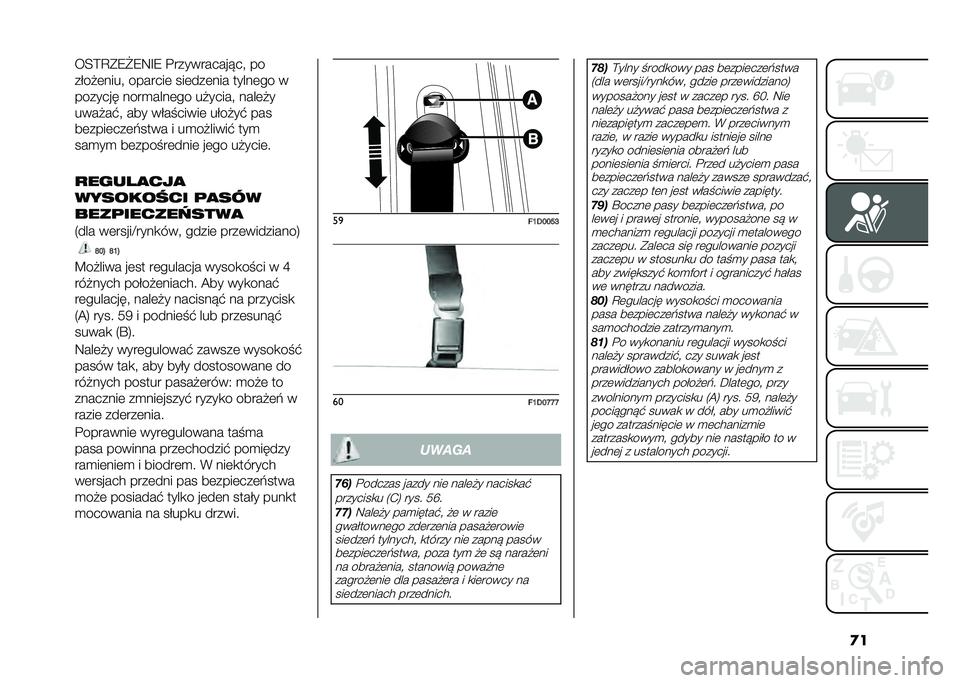 FIAT PANDA 2020  Instrukcja obsługi (in Polish) �
���;�=�A��7�/�7�8�E�7 �������������  ��
��$��!�	����  �������	 ���	���	��� �����	�� �
������� ����
����	�� ��!�����  ����	�!�
���