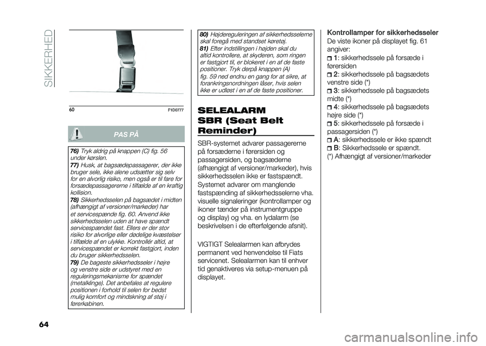 FIAT PANDA 2020  Brugs- og vedligeholdelsesvejledning (in Danish) �� �"�3�3�#�8��#�
�	� ��
��7��8�A�A�A ��� ��
���
�5�	�� ��
�
�	�� �!� ����!�!�� �:�B�; ���� �/�E
���
��	 ���	��
���
�������� �� ������
��!���