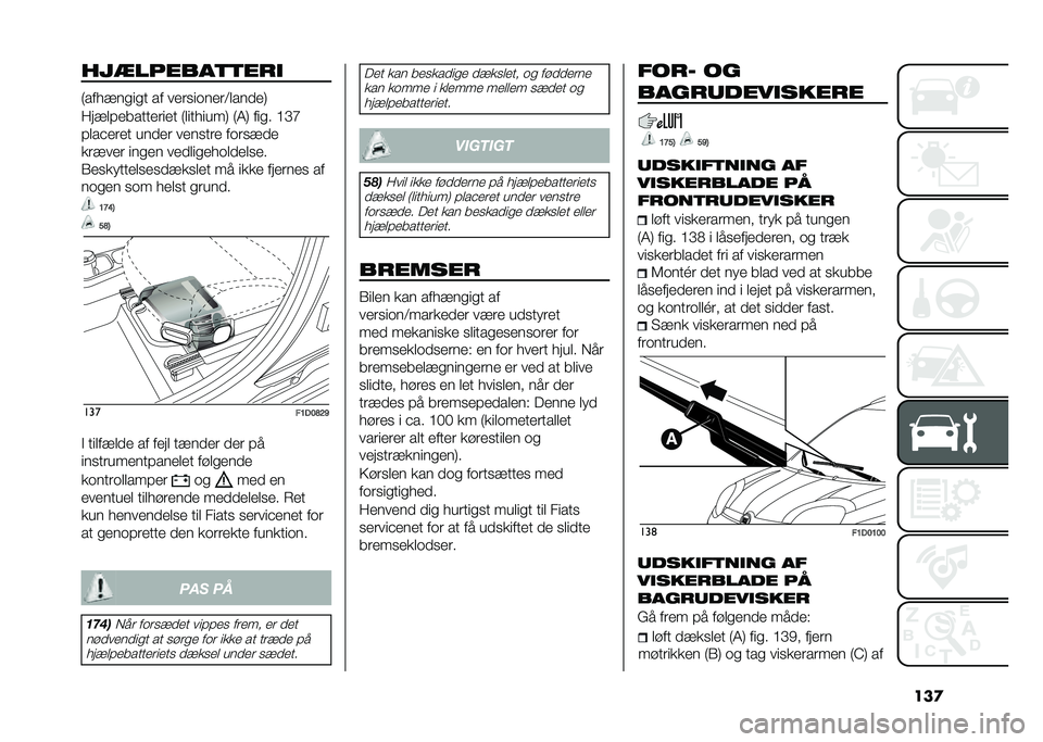 FIAT PANDA 2021  Brugs- og vedligeholdelsesvejledning (in Danish) ���
� �#�����������
�:��������� �� ���	������	�<�
���
��;
����
�!�������	��� �:�
�������; �:�7�; ���� �?�E�I
�!�
��$��	�� ���
��	 ����