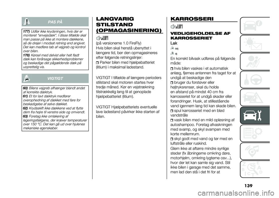 FIAT PANDA 2021  Brugs- og vedligeholdelsesvejledning (in Danish) ������ ��
�����9�
���	 ���� ��	��
�������� ���� �
��	 ��	
������	�� �2�������
���2� �" �
���� ���
���
�
� ����
 ��� �!���� �!� ��