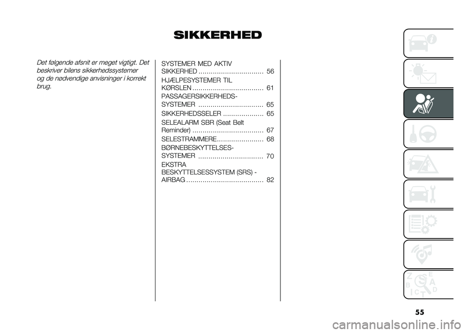 FIAT PANDA 2021  Brugs- og vedligeholdelsesvejledning (in Danish) ��
������� ����� ���
����
� ������ ��	 ����� �������� ���
�����	����	 ���
��� ������	���
���������	
�� �
� ���
����
��� 