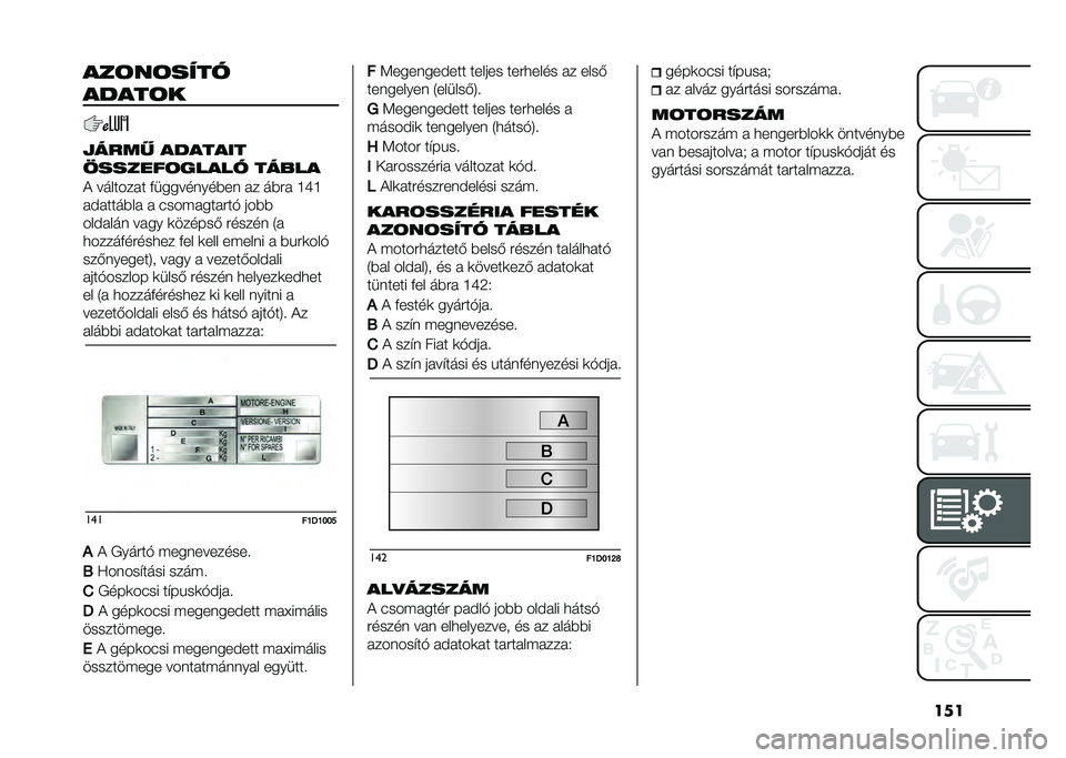 FIAT PANDA 2021  Kezelési és karbantartási útmutató (in Hungarian) ����
��!��!����
�
��
��!�
�*����$ �
��
��
��
�+������!���
�� ���&��
�) �������� �&���������%�� �� ��%�#� �G�S�G
�������%�� � ���� ��