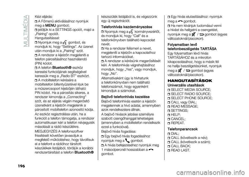 FIAT PANDA 2021  Kezelési és karbantartási útmutató (in Hungarian) ��:�K�9�A�<�:�D�P�<�)
���	 ���� �����#���.
�) ��(� ��� ��	���������
�� ���� ��!�	
� �� � ���4�9 ��� �%���* ��������	 �	� � �E��A�A�<�4�+�E �����"