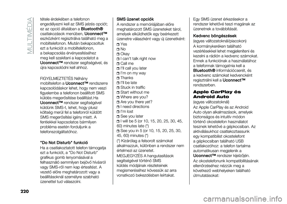 FIAT PANDA 2021  Kezelési és karbantartási útmutató (in Hungarian) ��:�K�9�A�<�:�D�P�<�)
��� ������ ��#���	��%�� � �����&����
������������ �	��� �� �E�:�E ������ �����"��*
�� �� �����" �������%�� �
