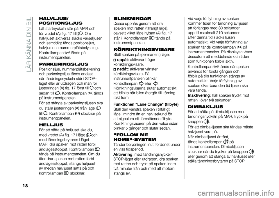 FIAT PANDA 2020  Drift- och underhållshandbok (in Swedish) ��4�@�+��:�@�-�-�3��9�#�-��7�#�4
�� ��
����$���
�����������$��
�4��	 ��	���	���
���� ��	�� �� ��3�+ ��
�
��� ������	 �*�3�. ���� �<�F �	��� �