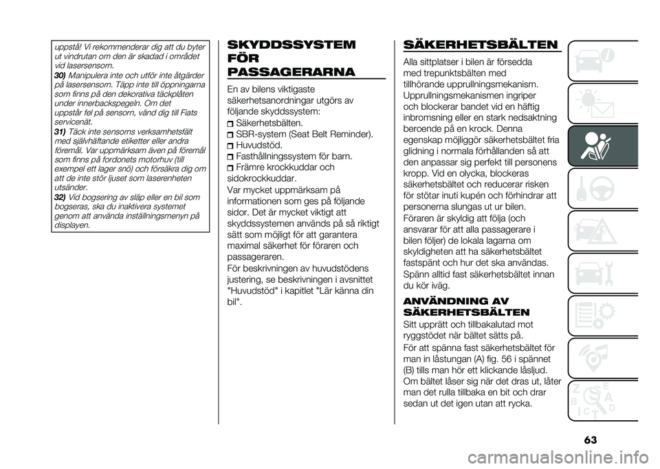 FIAT PANDA 2020  Drift- och underhållshandbok (in Swedish) �	��
����	��( �� ������������� ��� ��	�	 ��
 ���	��
�
�	 ������
�	�� �� ��� �� ������ � �������	
��� �������������
�
������