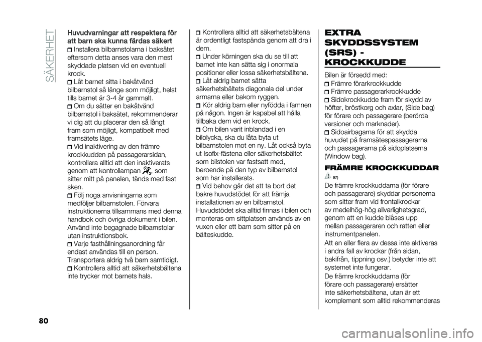 FIAT PANDA 2020  Drift- och underhållshandbok (in Swedish) ��"�@�:�$�+�;�$�
�� �4����
��� �	��	�!�� ��� � ����� ��� � ��&�
��� ��� �	 �� � � ��	�	� ��� �
�� ��� �� �
�#���	������ ���������	��