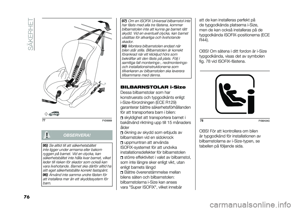 FIAT PANDA 2021  Drift- och underhållshandbok (in Swedish) ��"�C�<�$�+�?�$�
�
�	 ��
�"�8�1�9�9�<�@ ����������	
���
�"� ����	�� �	��� ��	�	 ��������	�����	��	
���	� ������ �
���� ������� ����� ��