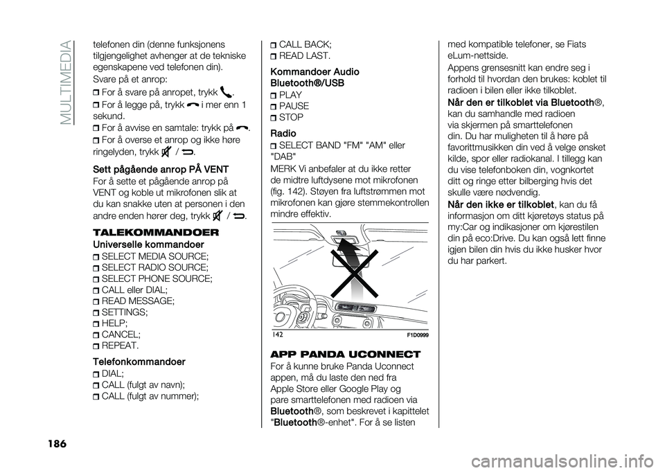 FIAT PANDA 2020  Drift- og vedlikeholdshåndbok (in Norwegian) ��7�9�0�6�"�7�#� �"�8
���	 ������
��� ��� ������ �������
����
��������������� �������� �� �� ��������
����������� ��� ��