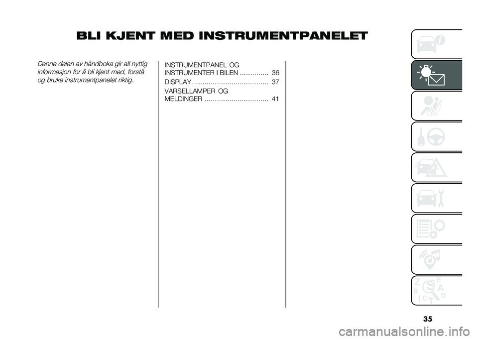 FIAT PANDA 2021  Drift- og vedlikeholdshåndbok (in Norwegian) ��
��� ����� ��� �����
����������������� ����� �� ��
����
�� ��� ��� ������
����
������
� ��
� �
 ��� ����� ����	 ��
�