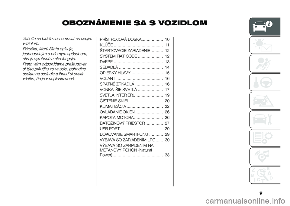 FIAT PANDA 2020  Návod na použitie a údržbu (in Slovak) �
����������� �� � ���������I��!����	 �� �����&��	 ������
���� �� �����"�

��������
�
���"���!��� �����( �!�"����	 �������	
