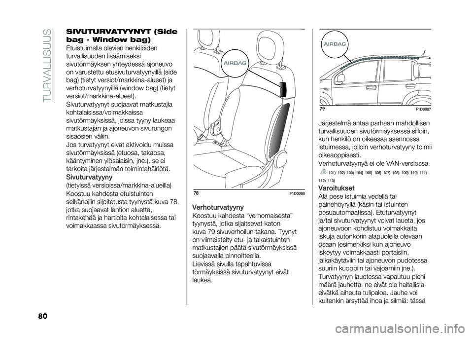 FIAT PANDA 2020  Käyttö- ja huolto-ohjekirja (in in Finnish) ���6�$�0�1���7��6�6�
�� ���������
������ ���#�5�%
�4�(�3 � ��#��5�+�0 �4�(�3�
�)������������
 ������� �����������
�����
��������� 