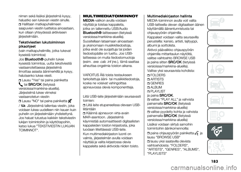 FIAT PANDA 2021  Käyttö- ja huolto-ohjekirja (in in Finnish) �������� ���� ������� �	���	������� ������
��
���
��� ��� ������
� ������� ��������
��
�����
�
� ��
���
����������
�