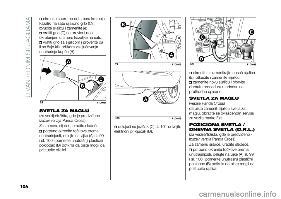 FIAT PANDA 2020  Knjižica za upotrebu i održavanje (in Serbian) �� ���8�%�+�/�6�%�<�7��&�<�9� �8�B�<�=�8�7�8
���	 �	������� �����	���	 �	� ����� ��������
���
��
��� �� ���� �����
����	 ���
�	 �*�B�,�!
��
���