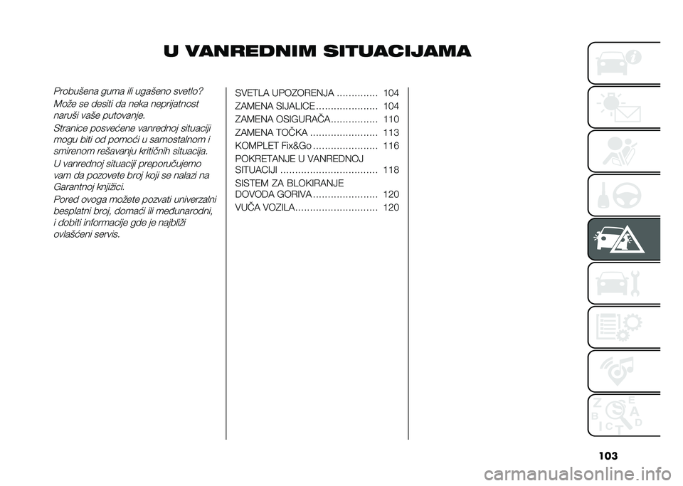 FIAT PANDA 2021  Knjižica za upotrebu i održavanje (in Serbian) ���
� ������ ��� ������"��������	������ ���� ��
� �������	 �����
�	�]
�8�	�#� �� ������ �� ���� ����������	�������� ���
