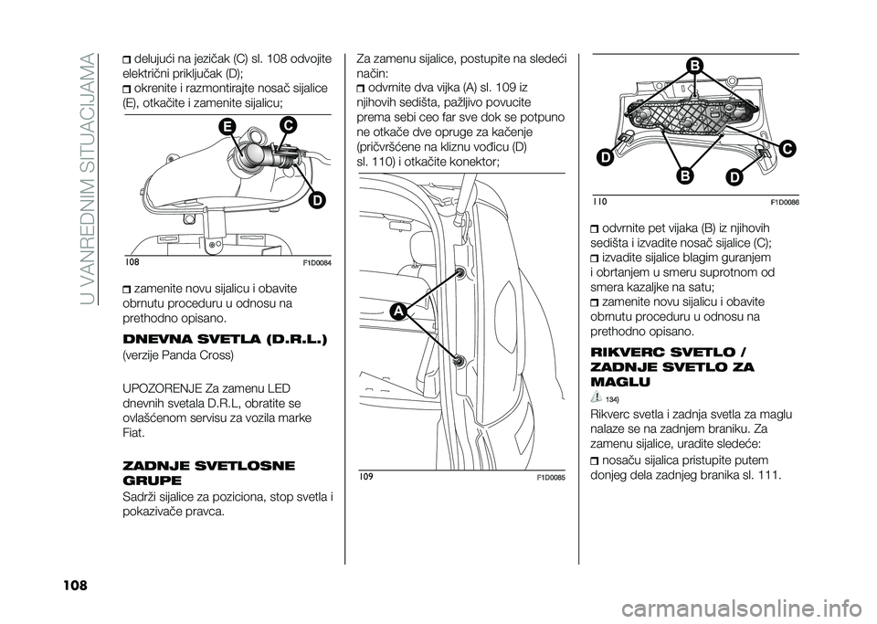 FIAT PANDA 2021  Knjižica za upotrebu i održavanje (in Serbian) �� ���9�%�+�/�6�%�=�8��&�=�:� �9�E�=�@�9�8�9
��� ���
����� �� ���
���� �*�E�, ��
� �?�C�1 �	���	����
��
�������� �����
����� �*�6�,�$ �	������� �