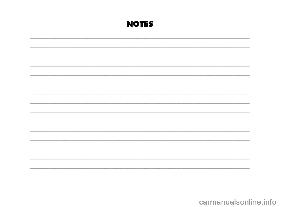 FIAT PUNTO 2013  Owner handbook (in English) NOTES
185-208 PUNTO POP 1ed EN  3-10-2011  11:50  Pagina 207 