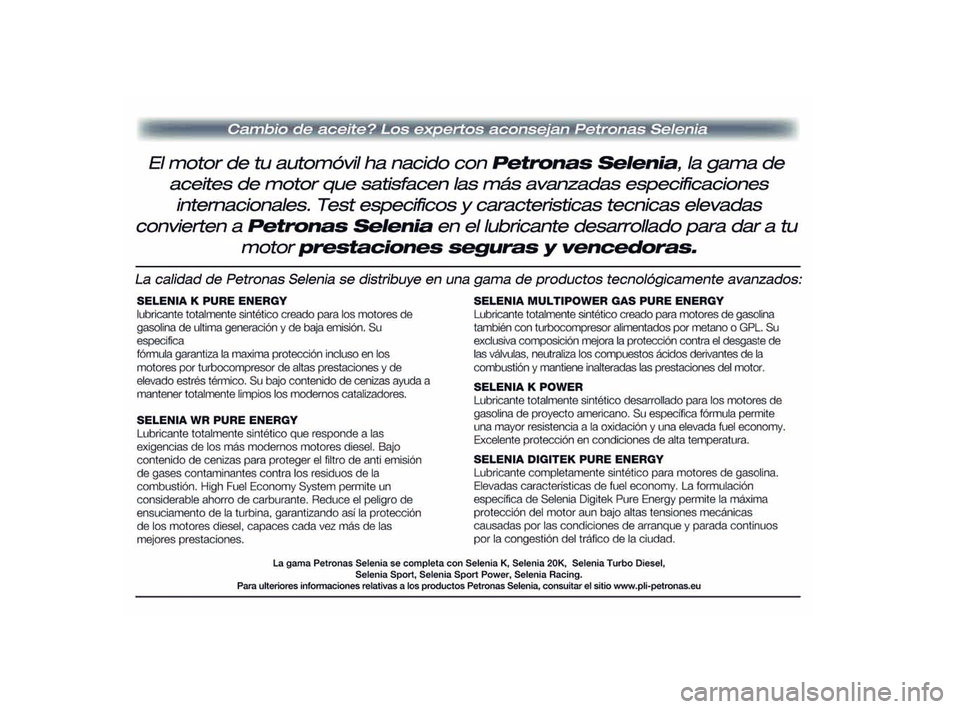 FIAT PUNTO 2019 Manual de Empleo y Cuidado (in Spanish) 185-206 PUNTO POP 1ed ES 24/03/14 14:44 Pagina 206 FIAT PUNTO 2019 Manual de Empleo y Cuidado (in Spanish) 185-206 PUNTO POP 1ed ES 24/03/14 14:44 Pagina 206