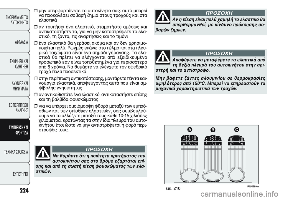 FIAT PUNTO 2011 ΒΙΒΛΙΟ ΧΡΗΣΗΣ ΚΑΙ ΣΥΝΤΗΡΗΣΗΣ (in Greek) F0U0289mεικ. 210224
ΓΝΩΡΙΜΊΑ ΜΕ ΤΟ
ΑΥΤΟΚΊΝΗΤΟ
ΑΣΦΑΛΕΙΑ
ΕΚΚΙΝΗΣΗ ΚΑΙ
ΟΔΗΓΗΣΗ
ΛΥΧΝΙΕΣ ΚΑΙ
ΜΗΝΥΜΑΤΑ
ΣΕ ΠΕΡΙΠΤΩΣΗ
ΑΝΑΓΚ FIAT PUNTO 2011 ΒΙΒΛΙΟ ΧΡΗΣΗΣ ΚΑΙ ΣΥΝΤΗΡΗΣΗΣ (in Greek) F0U0289mεικ. 210224
ΓΝΩΡΙΜΊΑ ΜΕ ΤΟ
ΑΥΤΟΚΊΝΗΤΟ
ΑΣΦΑΛΕΙΑ
ΕΚΚΙΝΗΣΗ ΚΑΙ
ΟΔΗΓΗΣΗ
ΛΥΧΝΙΕΣ ΚΑΙ
ΜΗΝΥΜΑΤΑ
ΣΕ ΠΕΡΙΠΤΩΣΗ
ΑΝΑΓΚ