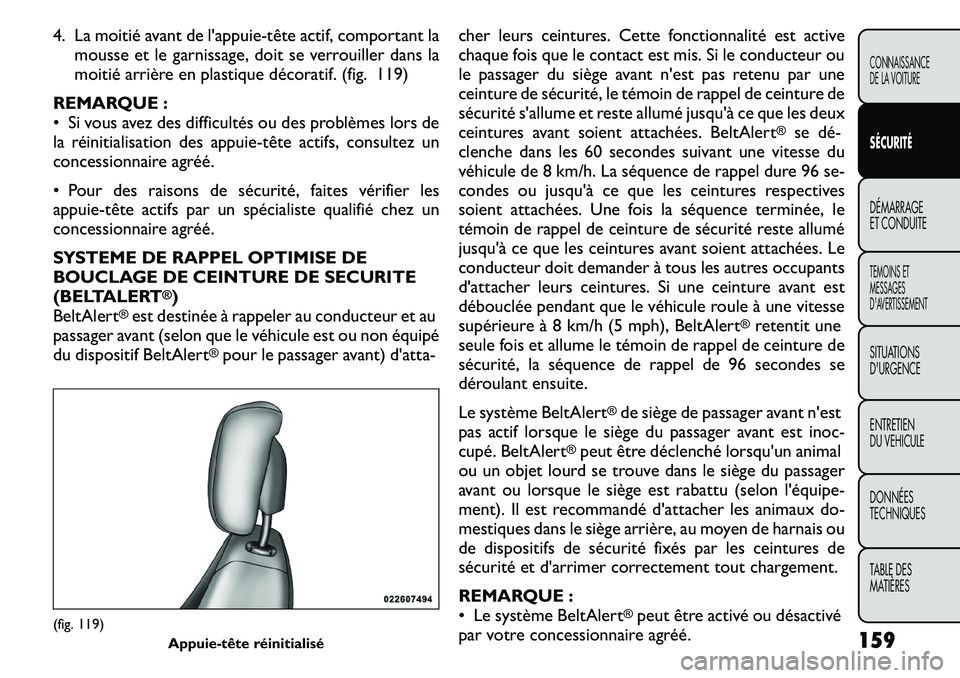 FIAT FREEMONT 2011  Notice dentretien (in French) 4. La moitié avant de l'appuie