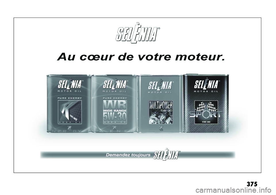 FIAT FREEMONT 2013  Notice dentretien (in French) 375  