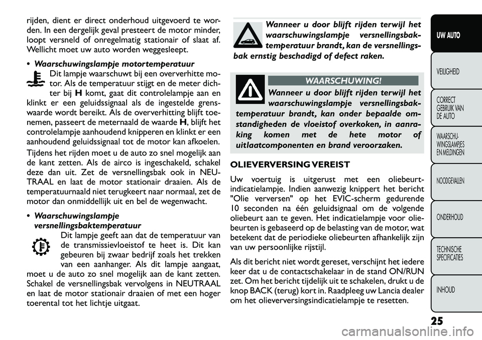 FIAT FREEMONT 2012 Instructieboek (in Dutch) rijden, dient er direct onderhoud uitgevoerd te wor-
den. In een dergelijk geval presteert de motor minder,
loopt versneld of onregelmatig stationair of slaat af.
Wellicht moet uw auto worden weggesl FIAT FREEMONT 2012 Instructieboek (in Dutch) rijden, dient er direct onderhoud uitgevoerd te wor-
den. In een dergelijk geval presteert de motor minder,
loopt versneld of onregelmatig stationair of slaat af.
Wellicht moet uw auto worden weggesl