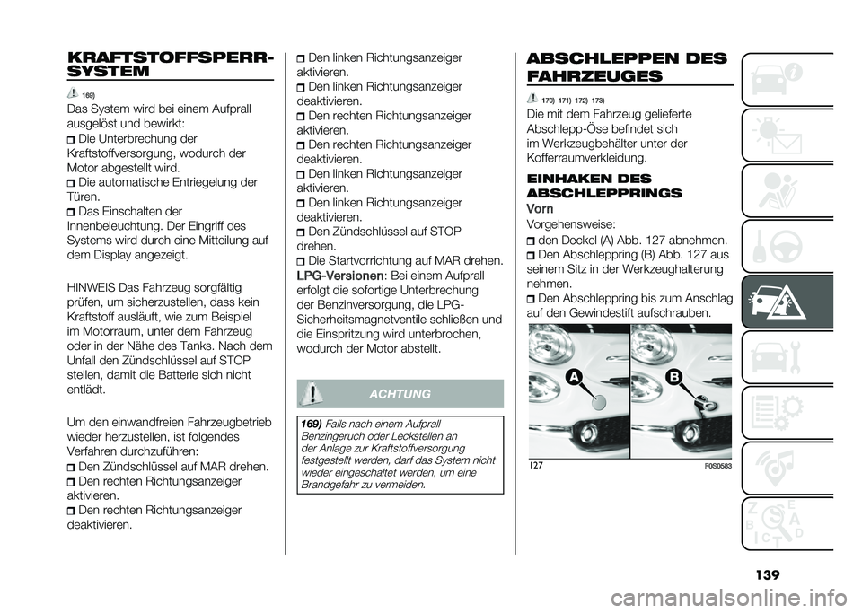FIAT 500 2021  Betriebsanleitung (in German) ���������
�=�;�F�@
�-��
 ��?�
��	� ���� ��	� �	���	� �(��#�%����
���
��	��!�
� ��� ��	������4 �-��	 �@���	����	����� ��	�
�0���#��
���#�#��	