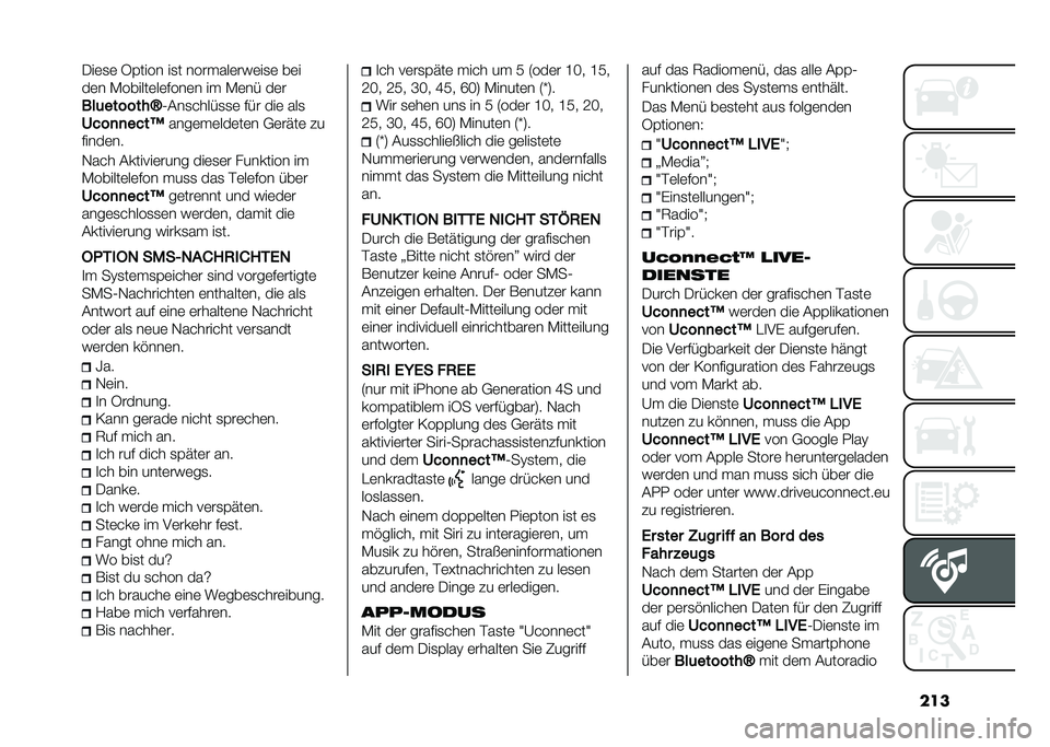 FIAT 500 2021  Betriebsanleitung (in German) ����-��	�
�	 �5�%���� ��
� �������	���	��
�	 ��	�
��	� �)������	��	�#���	� �� �)�	��& ��	�
���	�������V
�1�(��
����&�
�
�	 �#�&� ���	 ���
�� ��