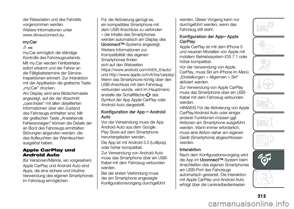 FIAT 500 2021  Betriebsanleitung (in German) �����	� �7�	��
�	����	� ��� ��	�
 �����
����
�����	�����	� ��	���	��
��	���	��	 �
��#���������	� ����	�
���������	������	����	��