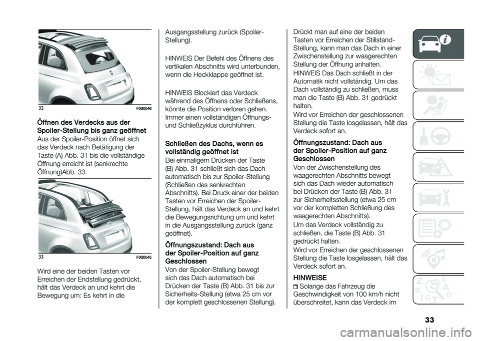 FIAT 500 2021  Betriebsanleitung (in German) ����
��:��:�B�<�;
�7�"�"�
��
 ��� ��� ��� �! � ��	� ���
��)����� �/������	�
� ��� ���
�* ���,�"�"�
��
�(��
 ��	� ��%����	��1�.��
����� �!�#�#��