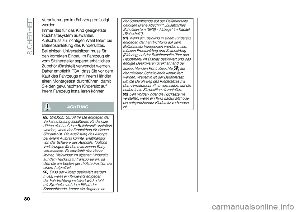 FIAT 500 2021  Betriebsanleitung (in German) ���
�J�/��7�/��
�$
�� ��	�����	�����	� �� ������	�� ��	�#�	�
����
��	���	��
�
���	� ���
 �#�&� ���
 �0��� ��	�	����	��
��	
�7�&�������	�
�?�
�