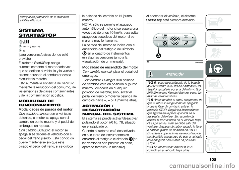 FIAT 500 2021  Manual de Empleo y Cuidado (in Spanish) �����������	� �� ���������� �� ��	 ���������
�	�������	 ���!������	�
�
��
����
�
�����B�
��	� �=�A�:�@ �=�A�=�@ �=�A�?�@ �=�A�A�@
�<�B�@
�/�