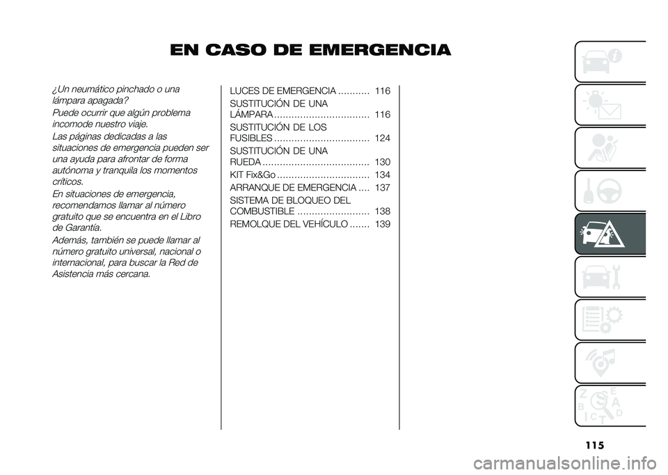 FIAT 500 2021  Manual de Empleo y Cuidado (in Spanish) ���
�� ���
�	 �� �����������b�=� ����
����� ������	�� � ���	
���
��	��	 �	��	��	��	�c
�8���� ������� ��� �	���.� �������
�	�����