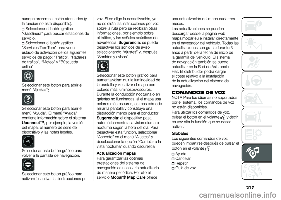 FIAT 500 2021  Manual de Empleo y Cuidado (in Spanish) ���
�	����� ����������  ����� �	�����	��� �/�
��	 ������� �� ���� �����������2�
�(���������	� �� ����� �������
�9�&�	���