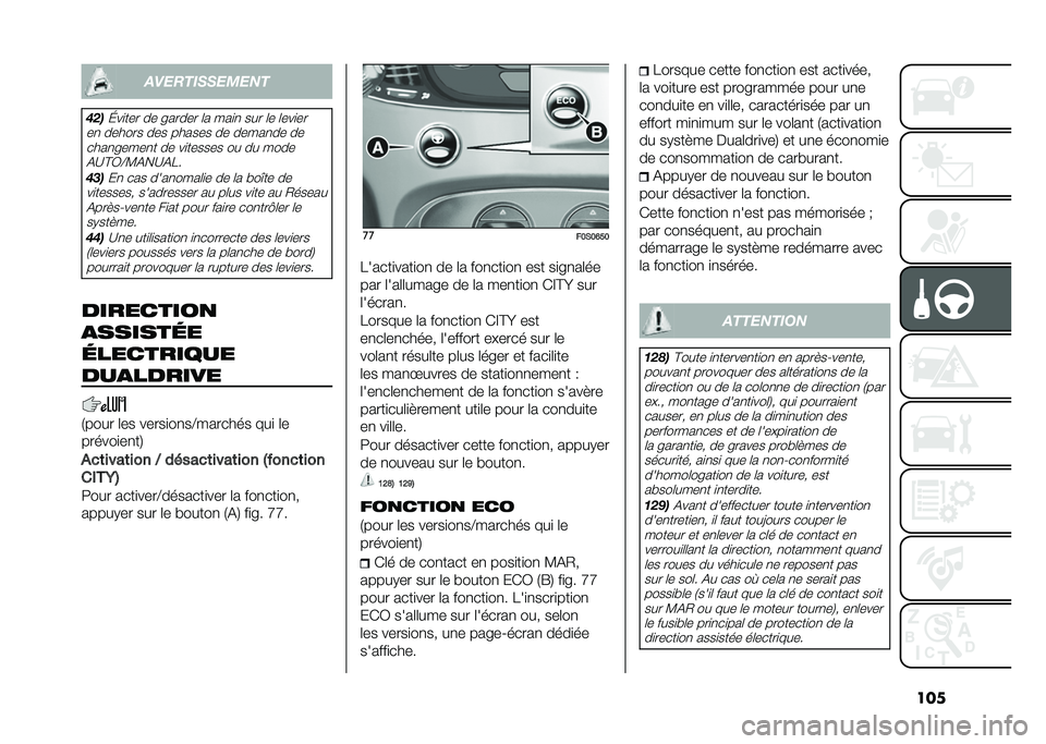FIAT 500 2021  Notice dentretien (in French) �����
��������
���
���	�I��
��� �� ������ �	� ���
�
 ��� �	� �	���
��
��
 ������ ��� ������ �� �����
�� �� ����
�����
� �� �